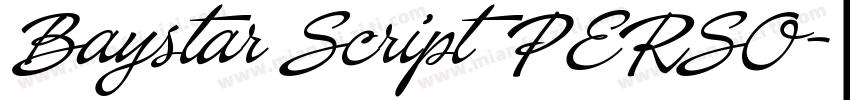 Baystar Script PERSO字体转换